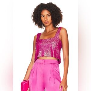 Show me your mumu tara sequin crop top